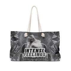 Intense Feelings - Grey Weekender Tote Bag