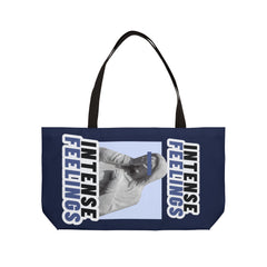 Intense Feelings Weekender Tote Bag - Navy Print