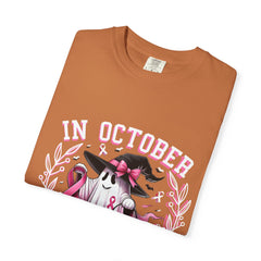 In October We Wear Pink – Breast Cancer Awareness Unisex T-Shirt