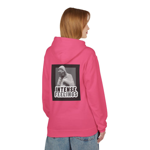 Intense Feelings Unisex Midweight Hoodie - Grey Print