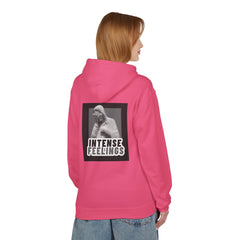 Intense Feelings Unisex Midweight Hoodie - Grey Print