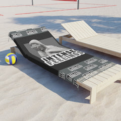 Intense Feelings - Grey Boho Beach Towel