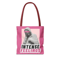 Intense Feelings Tote Bag - Pink Print