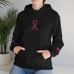 Pink Ribbon Awareness Hoodie, Unisex Sweatshirt for Fundraising, Breast Cancer Awareness Month, Inspirational Gift, Cozy Jumpsuit