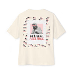Intense Feelings – Rose Pink Print Unisex Oversized Tee