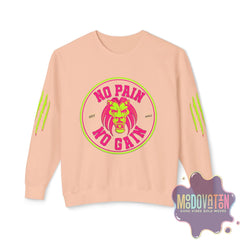 No Pain No Gain Unisex Lightweight Crewneck Sweatshirt - Spring Edition Moodovation