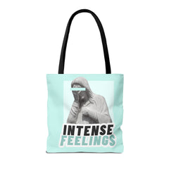 Intense Feelings Tote Bag - Cyan Print