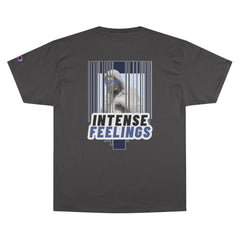 Intense Feelings - Navy Print Unisex Champion T-Shirt