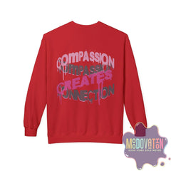 Self-Compassion Unisex Midweight Crewneck Sweatshirt - MOODOVATION