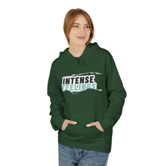 Intense Feelings Unisex Midweight Hoodie - Cyan Print