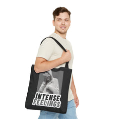 Intense Feelings Tote Bag - Grey Print