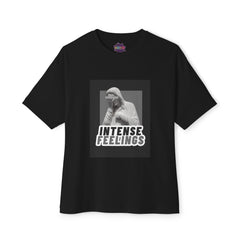Intense Feelings – Grey Print Unisex Oversized Tee