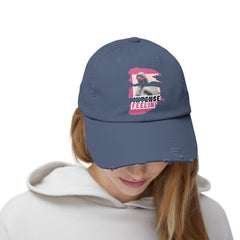 Intense Feelings - Pink Print Vintage Distressed Hat