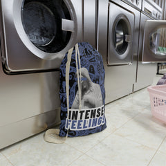 Intense Feelings - Navy Blue Laundry Bag