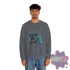 Feeling Is Healing Unisex Heavy Blend Crewneck Sweatshirt - MOODOVATION