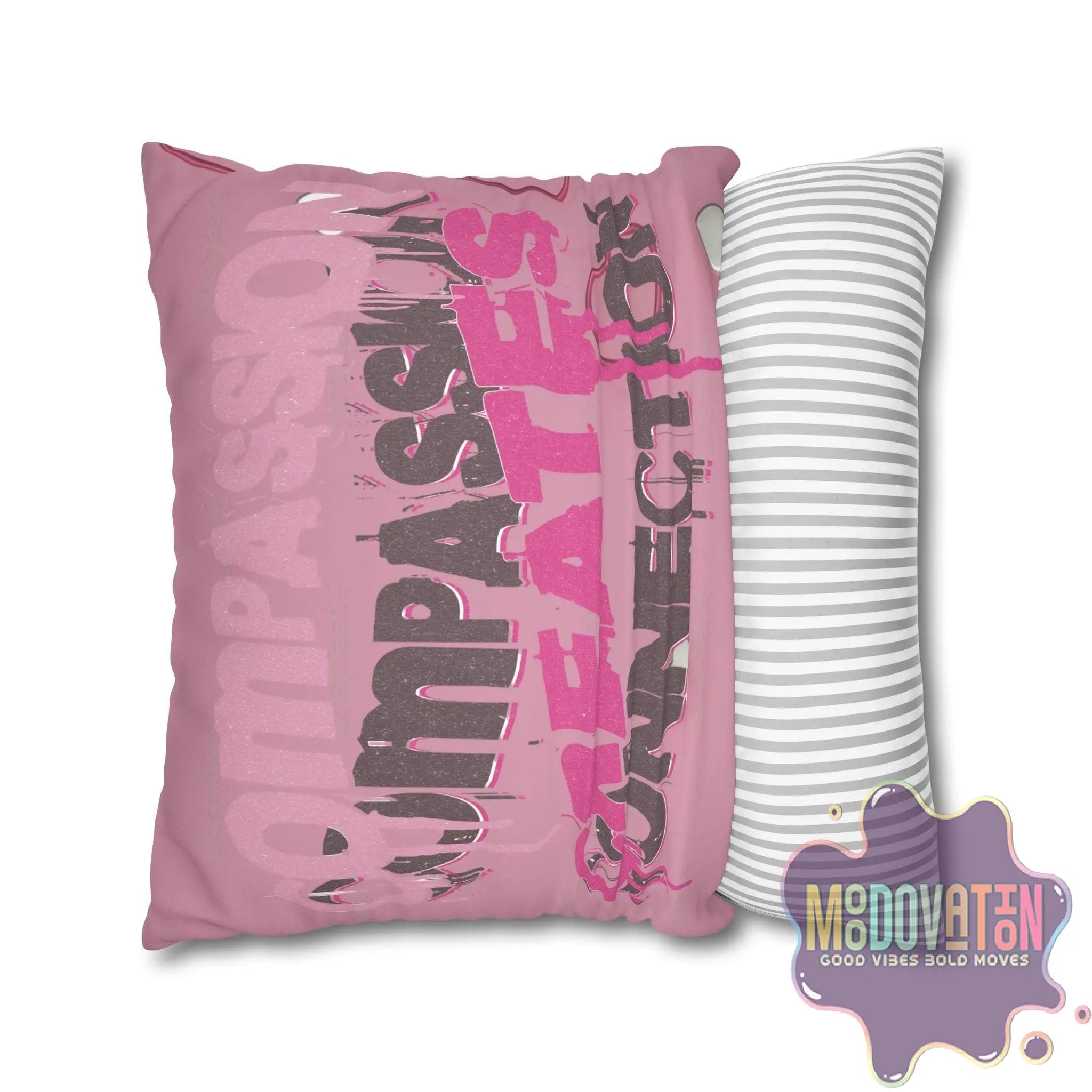 Compassion Faux Suede Square Pillowcase - MOODOVATION