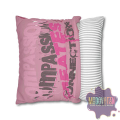 Compassion Faux Suede Square Pillowcase - MOODOVATION