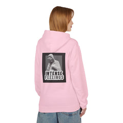 Intense Feelings Unisex Midweight Hoodie - Grey Print