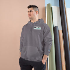 Intense Feelings Champion Unisex Hoodie - Cyan Print