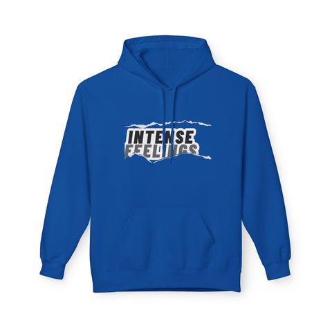 Intense Feelings Unisex Midweight Hoodie - Grey Print