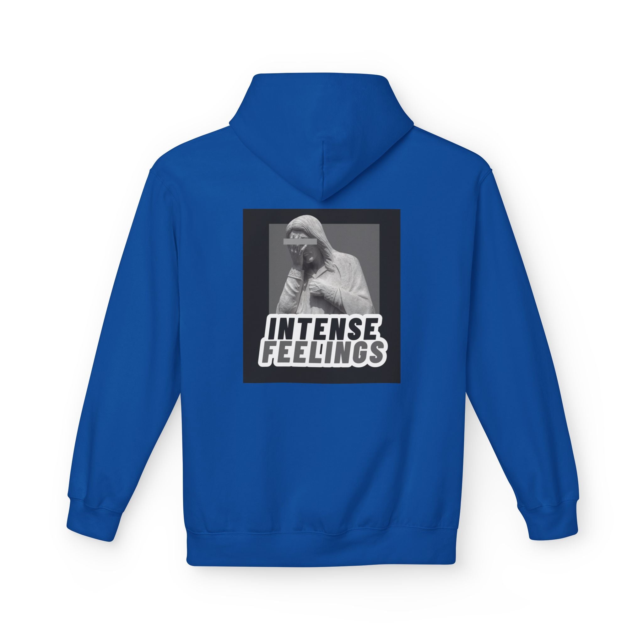 Intense Feelings Unisex Midweight Hoodie - Grey Print