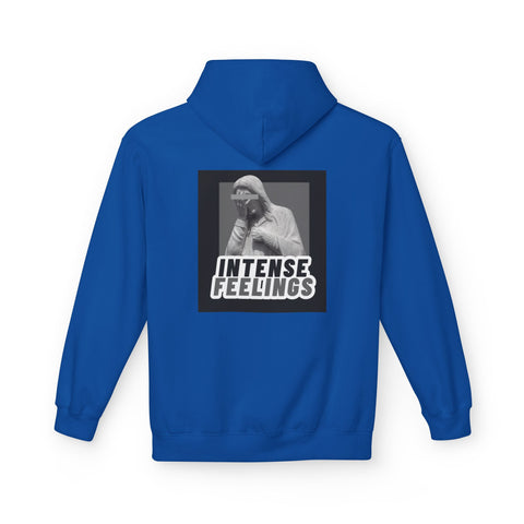 Intense Feelings Unisex Midweight Hoodie - Grey Print