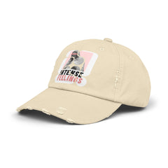 Intense Feelings - Pink Rose Print Vintage Distressed Hat