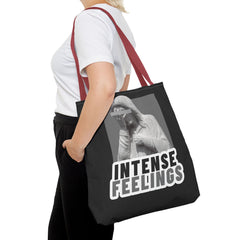 Intense Feelings Tote Bag - Grey Print