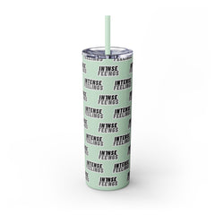 Intense Feelings - Grey Skinny Tumbler