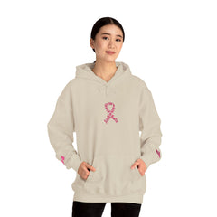 Pink Ribbon Awareness Hoodie, Unisex Sweatshirt for Fundraising, Breast Cancer Awareness Month, Inspirational Gift, Cozy Jumpsuit