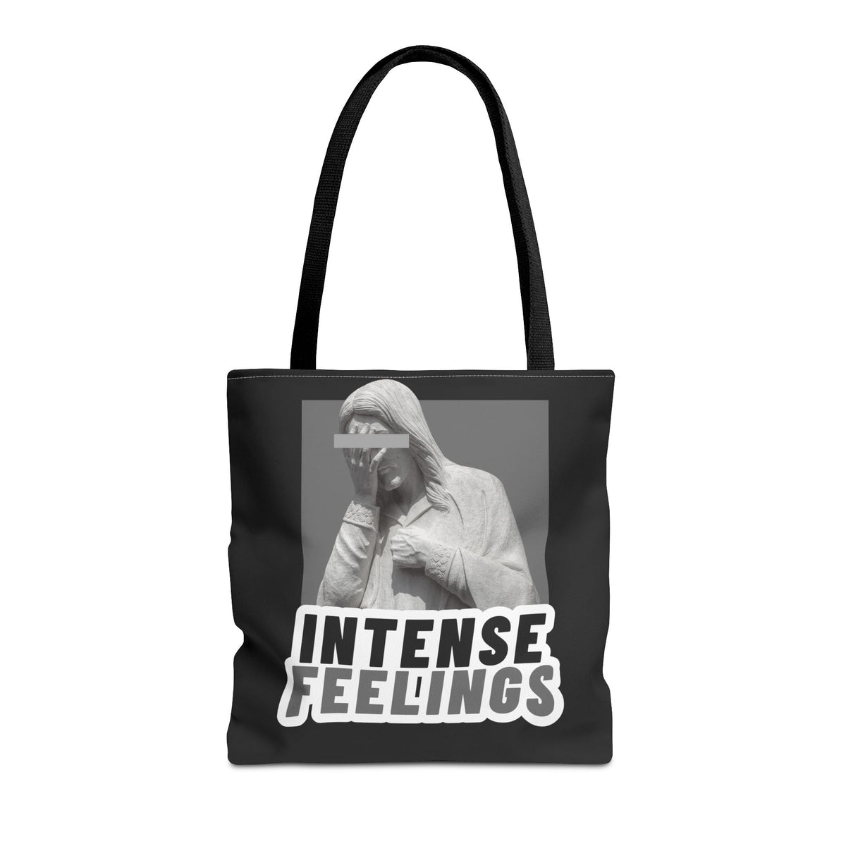 Intense Feelings Tote Bag - Grey Print Moodovation