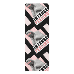 Intense Feelings – Black/Rose Pink Premium Rubber Yoga Mat