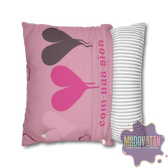 Compassion Faux Suede Square Pillowcase - MOODOVATION