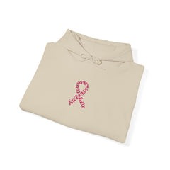Pink Ribbon Awareness Hoodie, Unisex Sweatshirt for Fundraising, Breast Cancer Awareness Month, Inspirational Gift, Cozy Jumpsuit