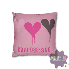 Compassion Faux Suede Square Pillowcase - MOODOVATION