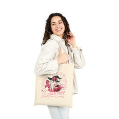 In October We Wear Pink Breast Cancer Awareness Tote Bag