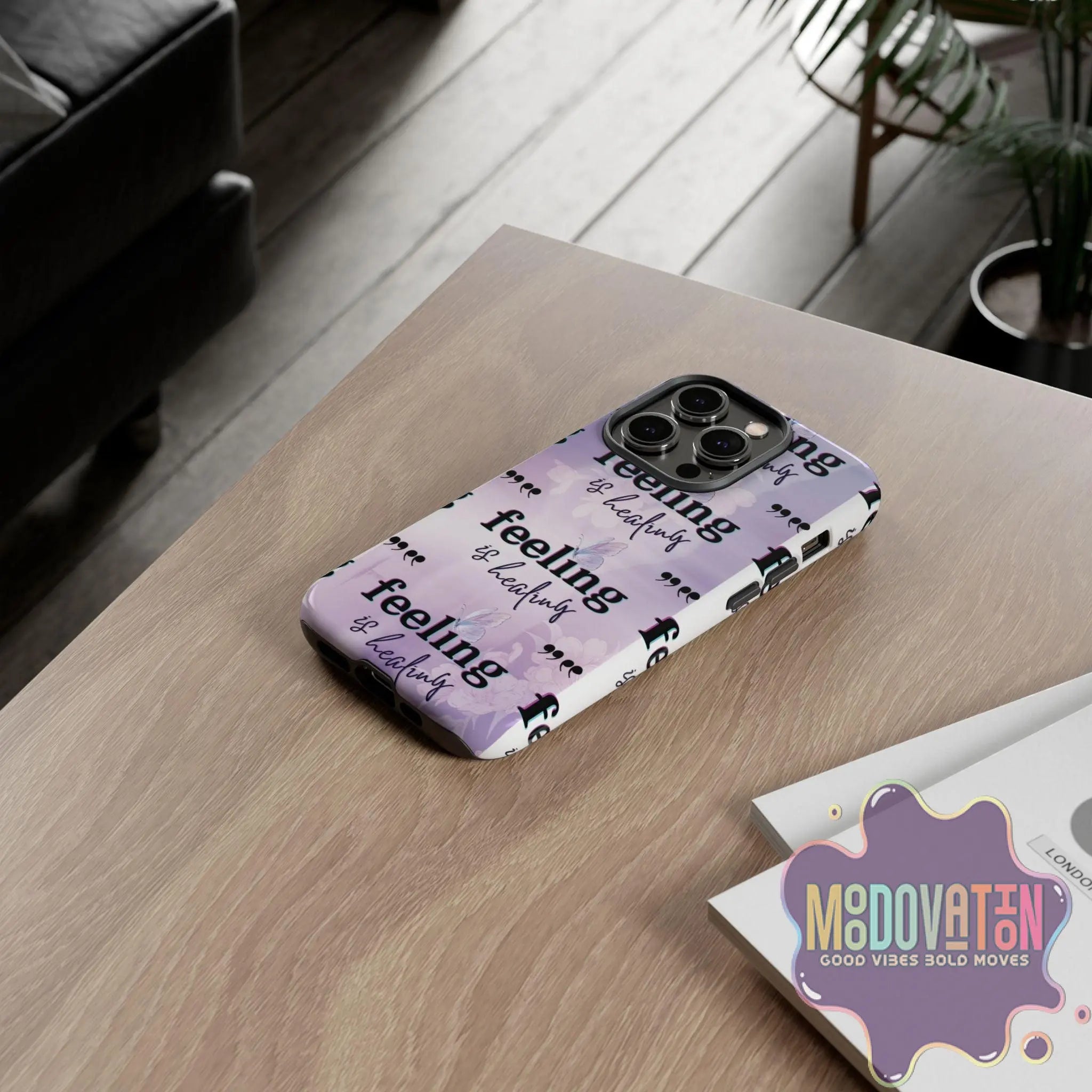 Feeling Is Healing Phone Case - Lilac - MOODOVATION
