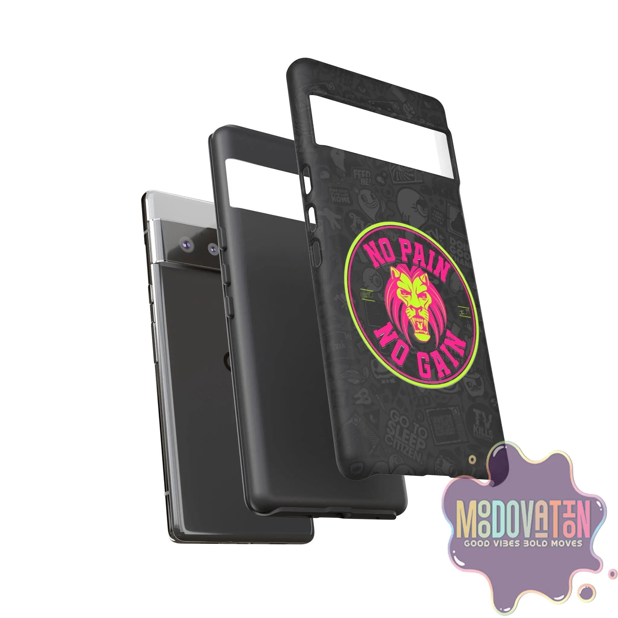 No Pain No Gain Phone Case - Black - MOODOVATION
