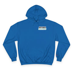 Intense Feelings Champion Unisex Hoodie - Cyan Print