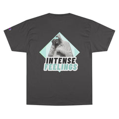 Intense Feelings - Cyan Print Unisex Champion T-Shirt
