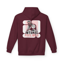 Intense Feelings Unisex Midweight Hoodie - Rose Pink Print