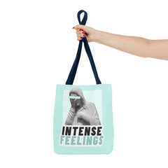 Intense Feelings Tote Bag - Cyan Print