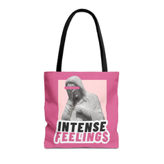 Intense Feelings Tote Bag - Pink Print