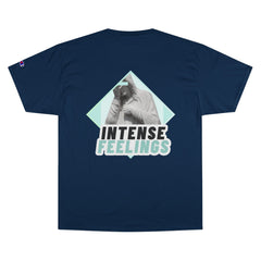 Intense Feelings - Cyan Print Unisex Champion T-Shirt