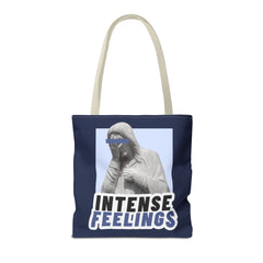 Intense Feelings Tote Bag - Navy Print
