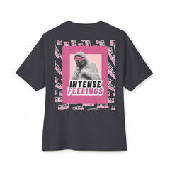 Intense Feelings – Pink Print Unisex Oversized Tee