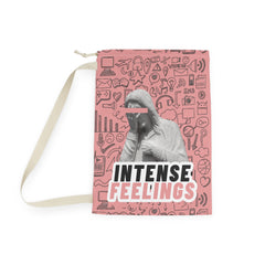 Intense Feelings - Black/Rose Pink Laundry Bag