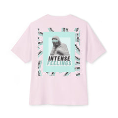 Intense Feelings – Cyan Print Unisex Oversized Tee