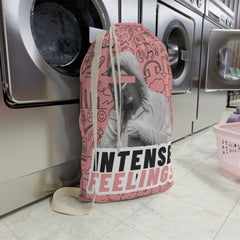 Intense Feelings - Black/Rose Pink Laundry Bag