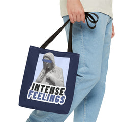 Intense Feelings Tote Bag - Navy Print